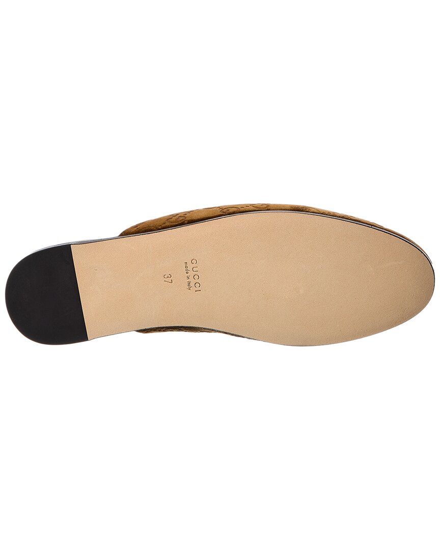 Gucci Horsebit Gg Suede Mule