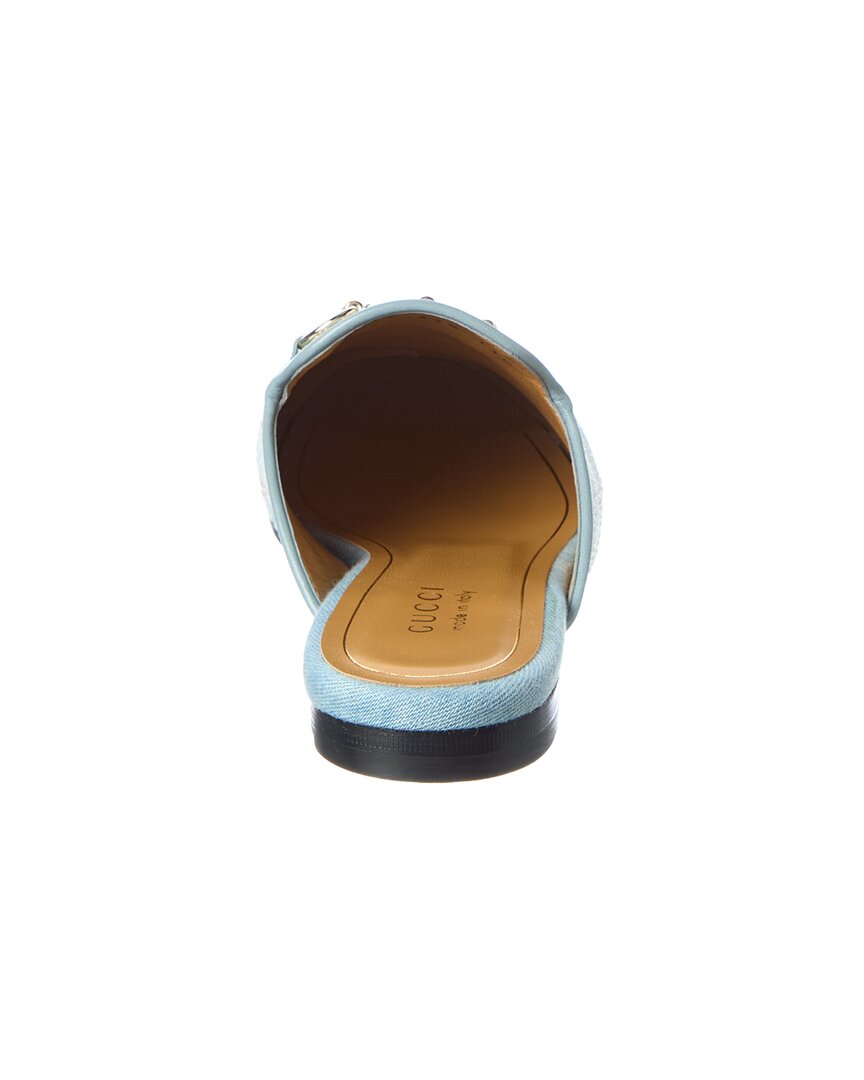 Gucci Giglio Princetown Canvas & Leather Mule