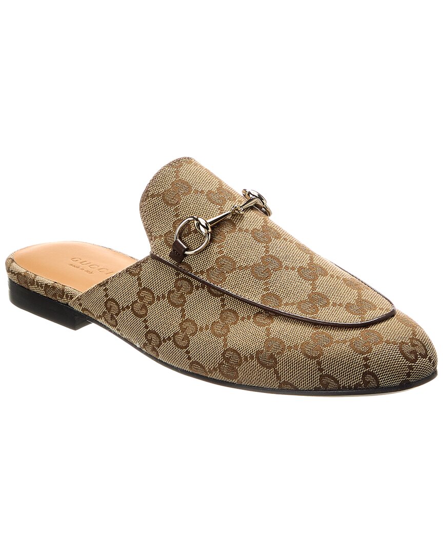 Gucci Princetown Gg Canvas Mule