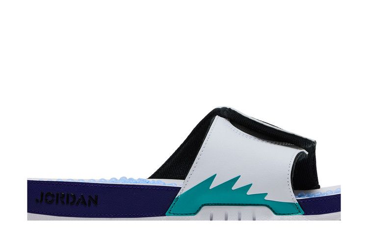 Jordan Hydro 5 Retro Slide White New Emerald Grape Ice Black