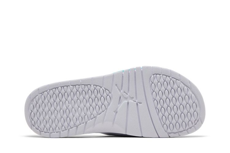 Jordan Hydro 5 Retro Slide White New Emerald Grape Ice Black