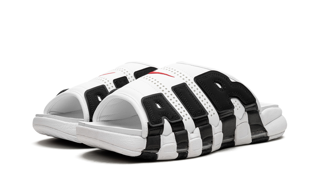 Air More Uptempo Slide NA "White Black Red" FB7815 100