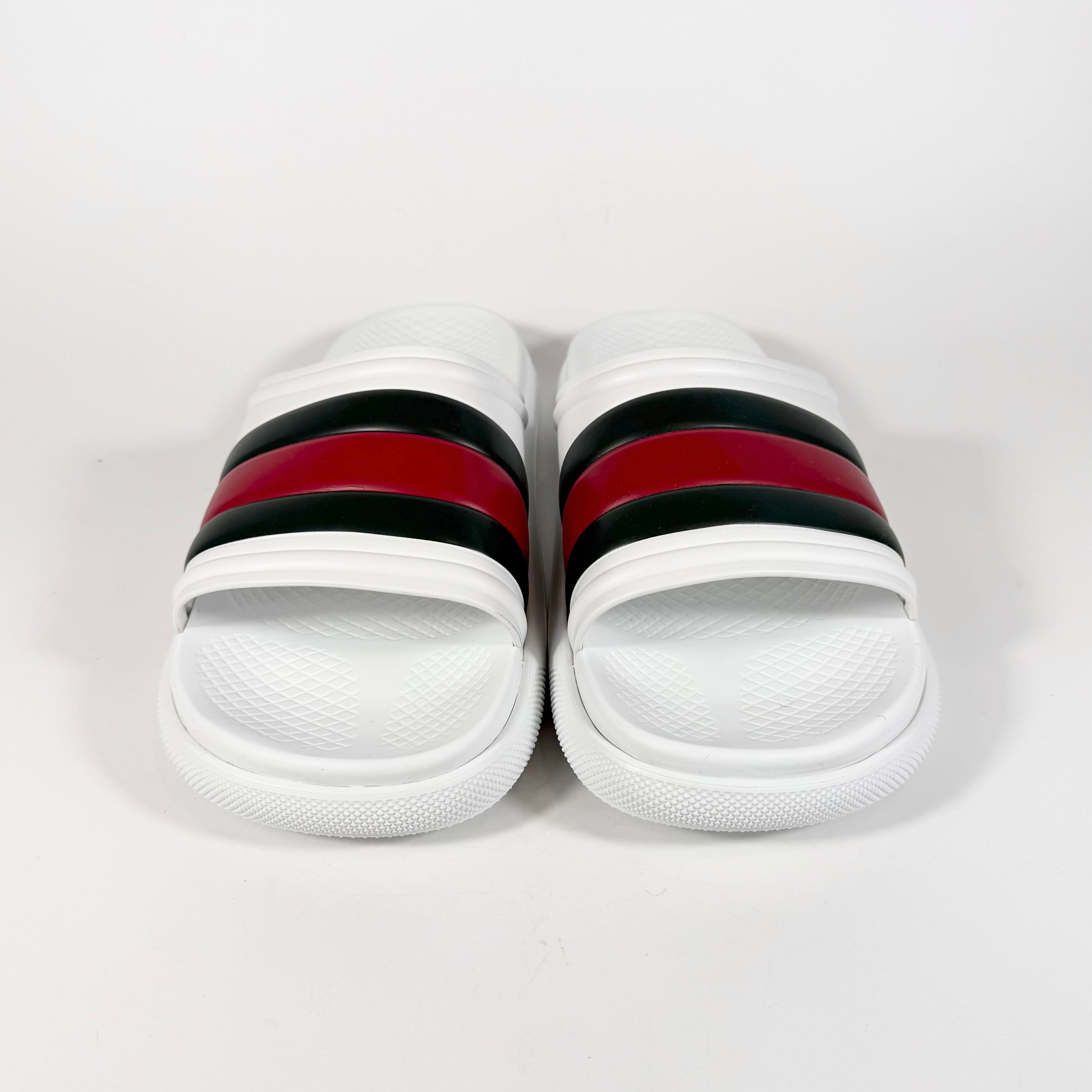 Gucci Web Rubber Pool Slide - Men’s 8.5