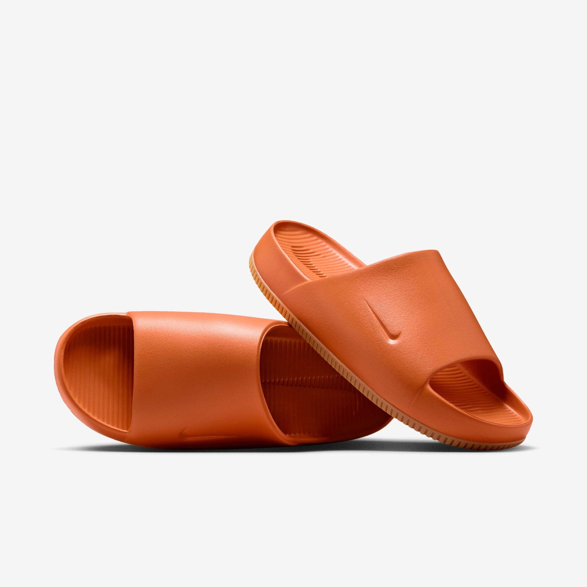 Nike Men's Calm Slides - Campfire Orange / Gum Medium Brown