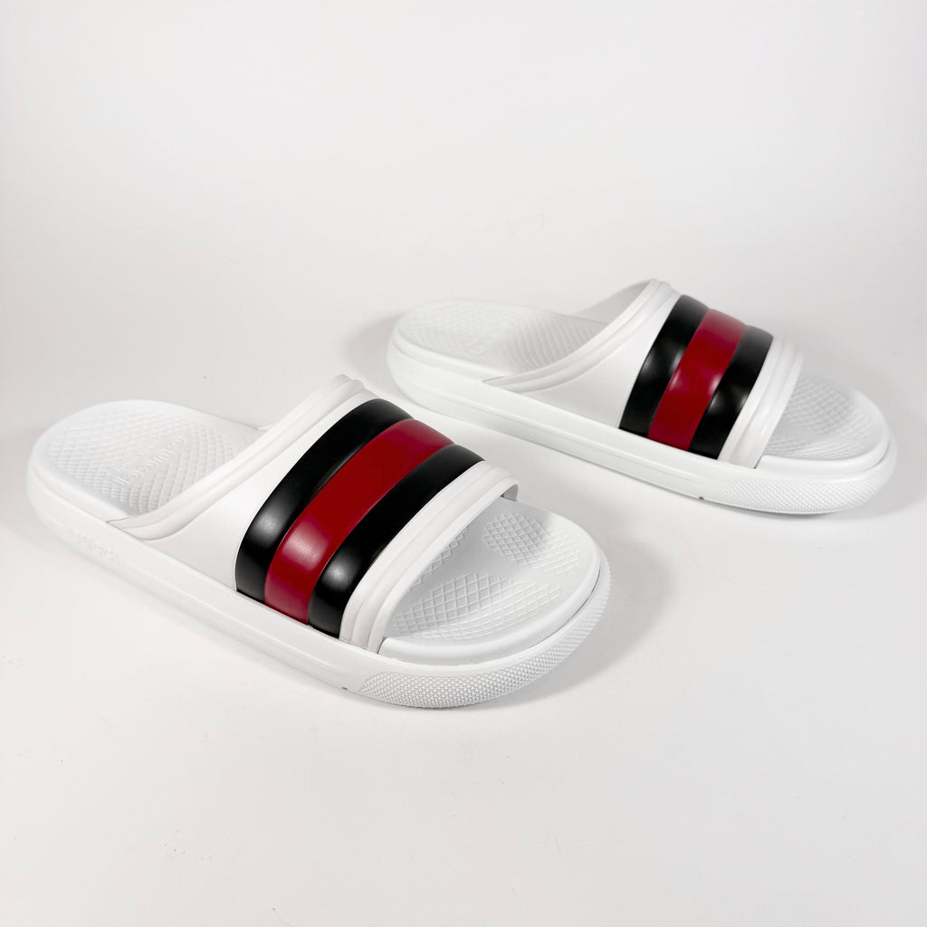 Gucci Web Rubber Pool Slide - Men’s 8.5