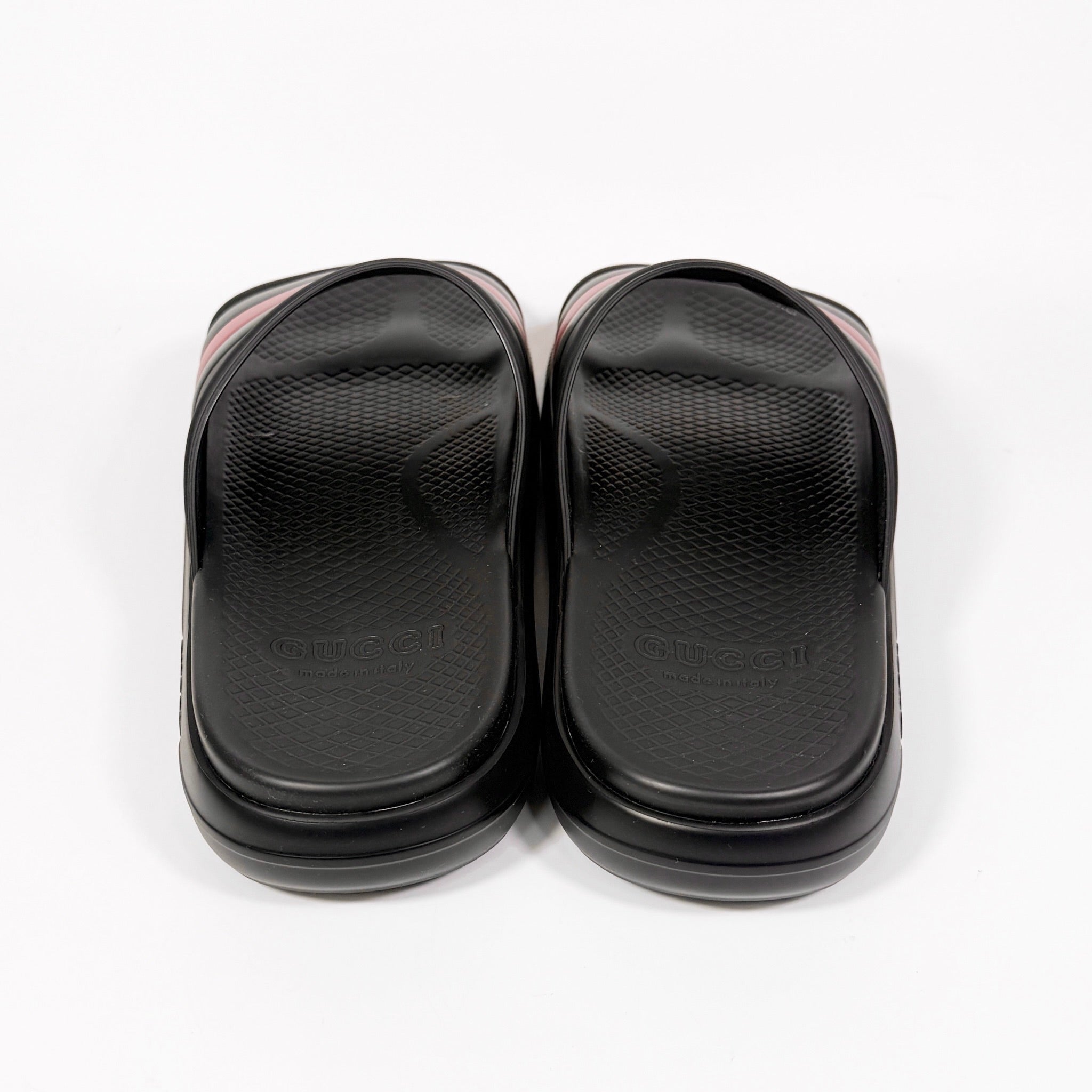Gucci Web Rubber Pool Slide - Men’s 9.5