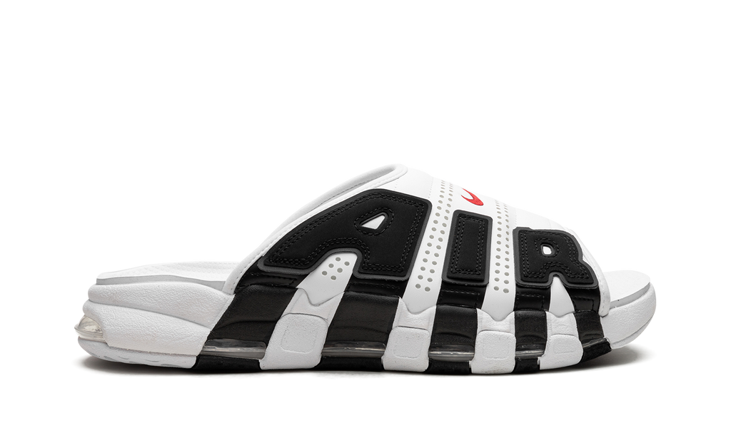 Air More Uptempo Slide NA "White Black Red" FB7815 100