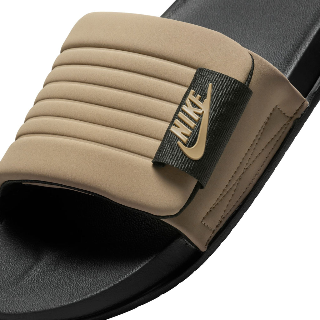 Nike Mens Offcourt Adjust Slides - Black/Khaki