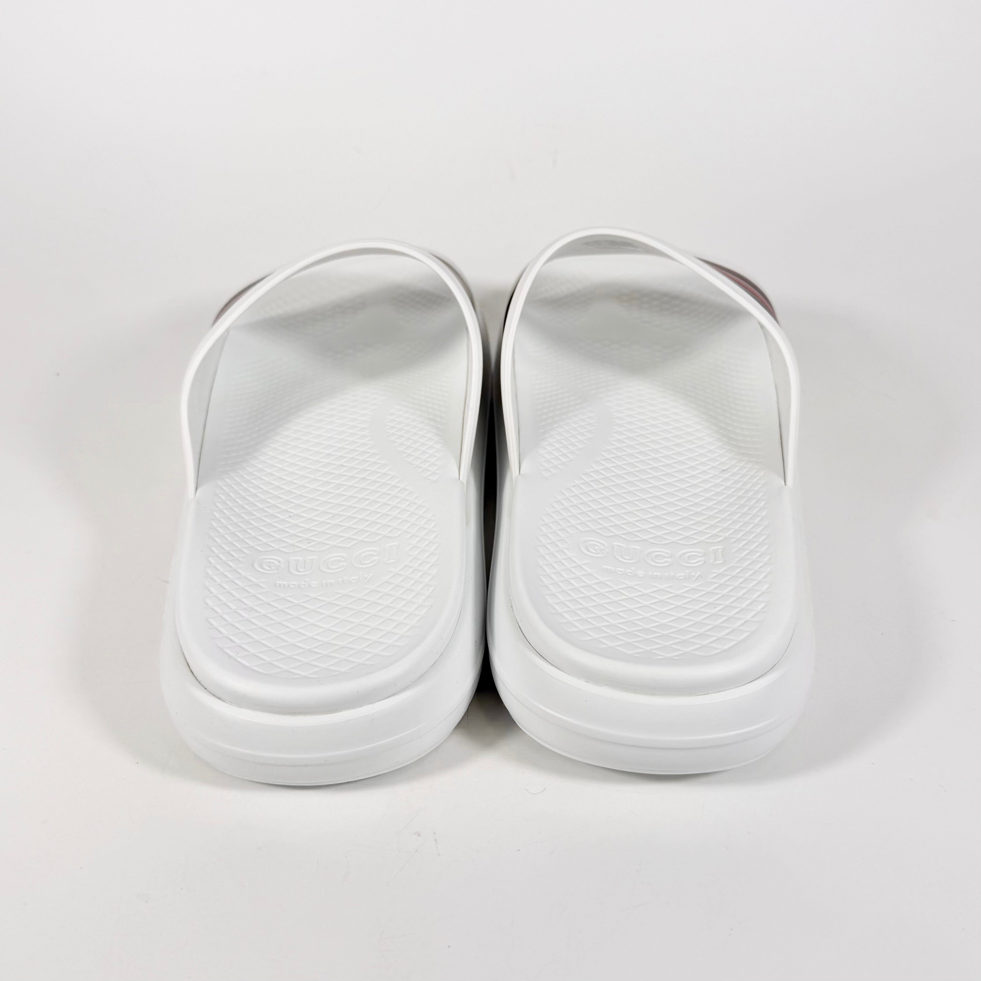 Gucci Web Rubber Pool Slide - Men’s 8.5