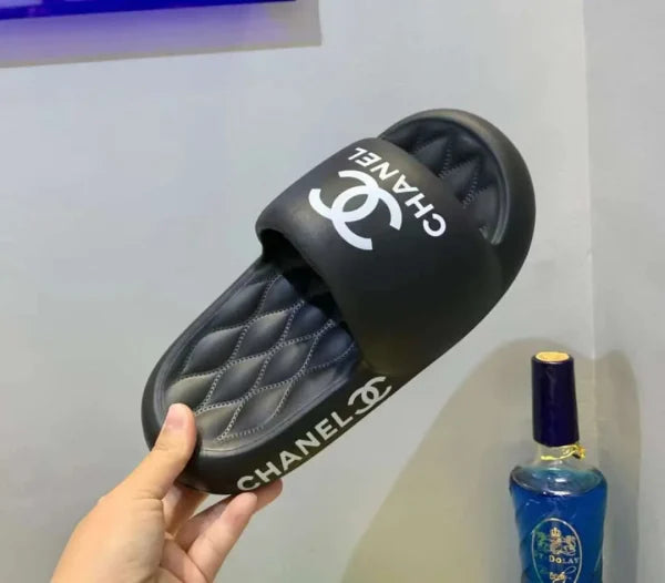 Chanel Slippers EVA Soft Summer Beach Slides Thick Sole