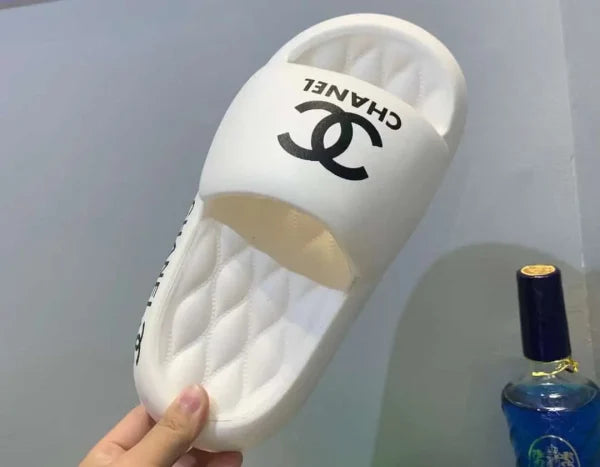 Chanel Slippers EVA Soft Summer Beach Slides Thick Sole