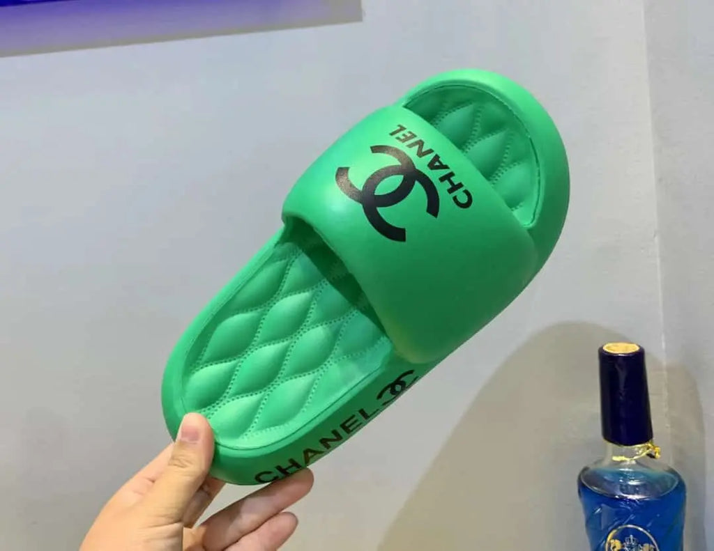 Chanel Slippers EVA Soft Summer Beach Slides Thick Sole
