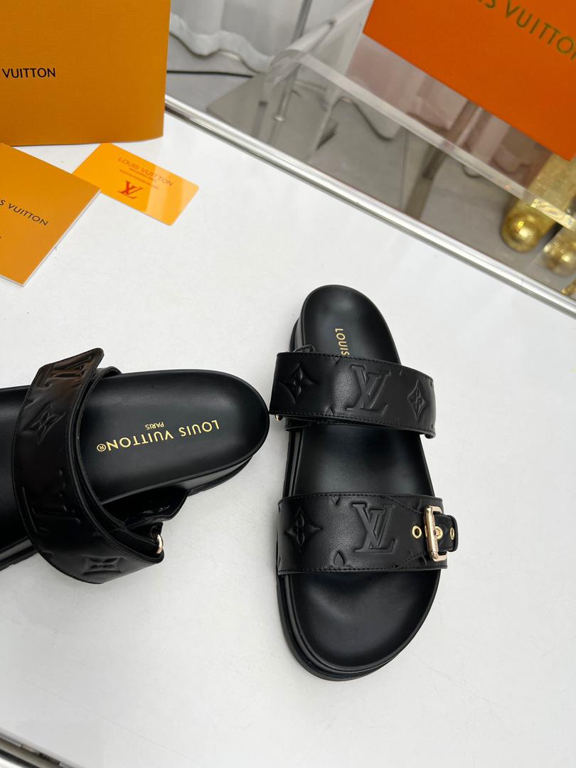 Louis vuitton Bom dia Flat mule Black