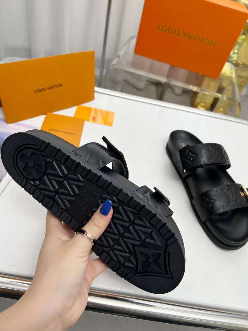 Louis vuitton Bom dia Flat mule Black