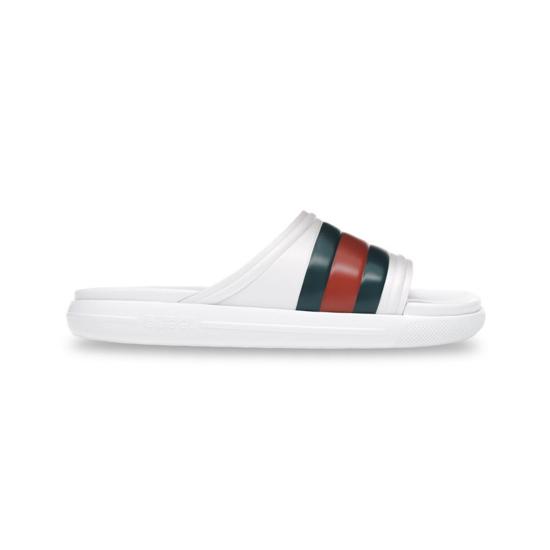 Gucci Web Rubber Pool Slide - Men’s 8.5