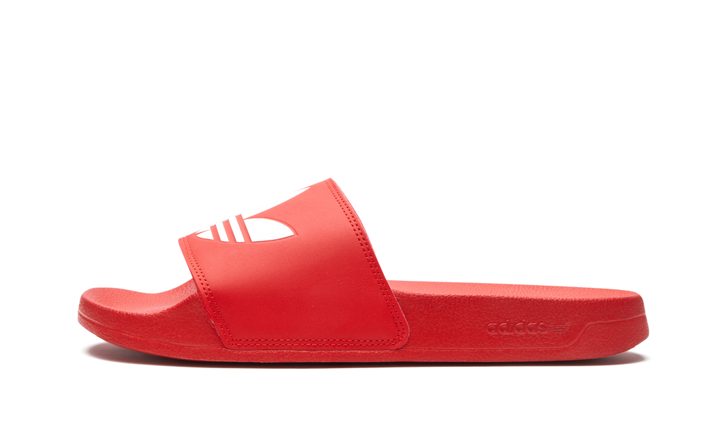 ADILETTE LITE SLIDES "RED WHITE" FU8296