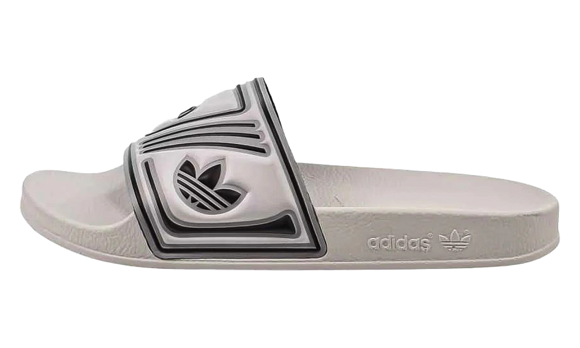 Adilette Slides "White Black" EE6178