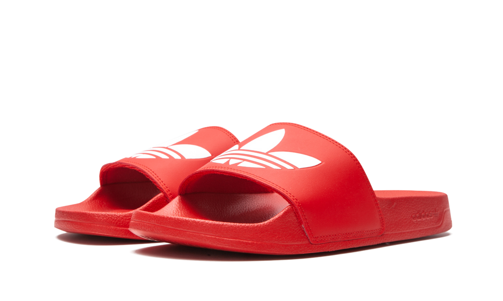 ADILETTE LITE SLIDES "RED WHITE" FU8296